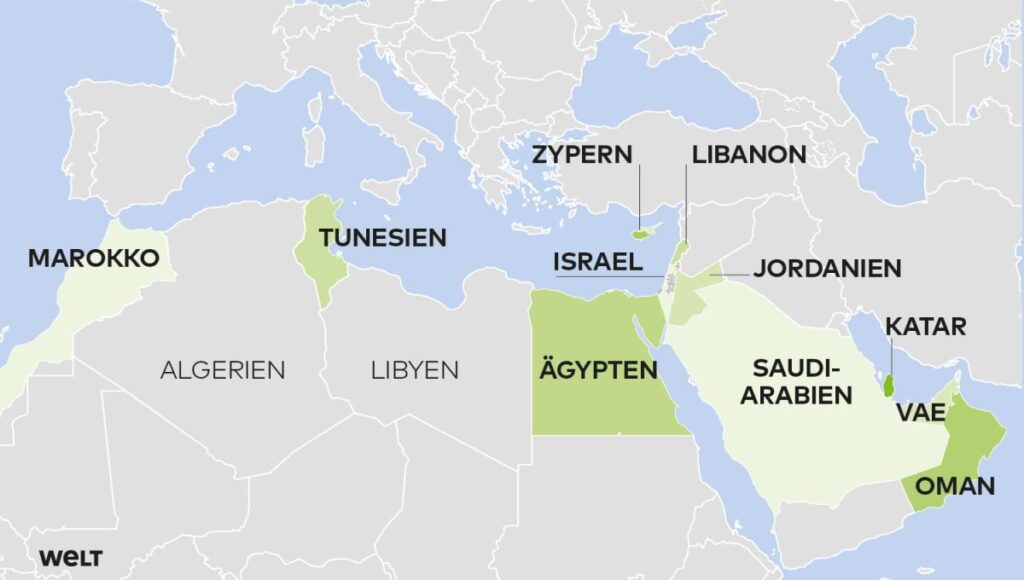 Ägypten Reiseziele Karte 2025